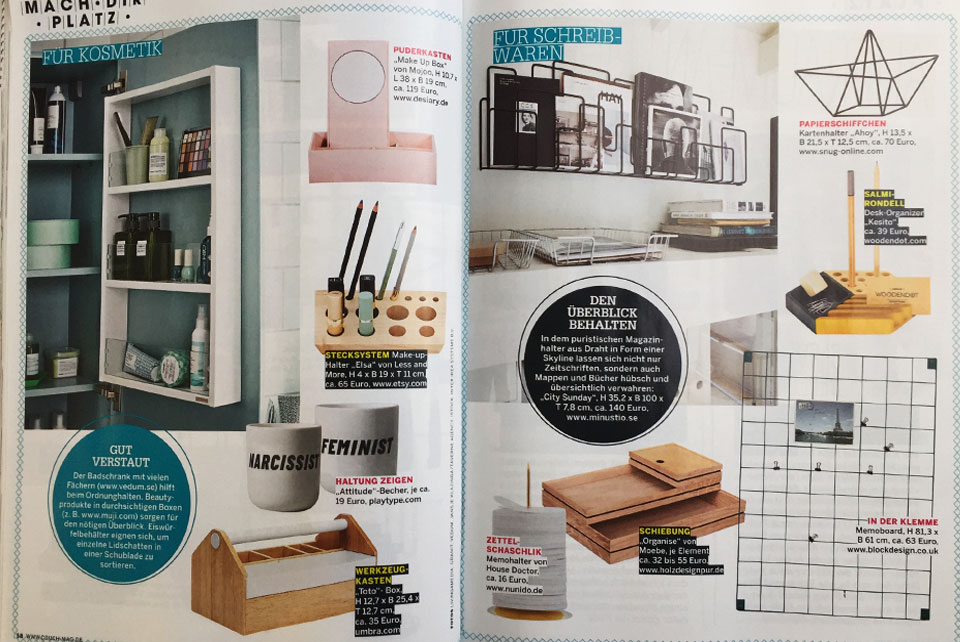 Couch magazine woodendot germany kesito desk organizer