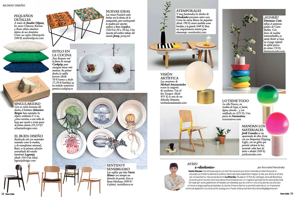 batea table collection nuevo estilo 2017 january