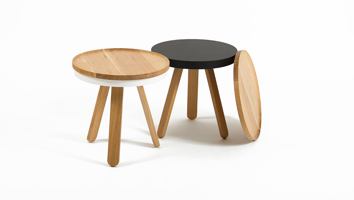 woodendot-small-white-black-oak-batea-tray-table woodendot-small-white-black-oak-batea-tray-table
